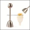 Oeuf Outils Cuisine Cuisine Salle À Manger Bar Maison Jardin Outil En Acier Inoxydable Ouvre-Coquille Topper Cutter Métal Oeufs Ouverts Créatifs Bh23 5 L