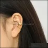 Brincos traseiros do parafuso de clipe J￳ias 1 PC Korea Ins minimalista linhas para mulheres 100% genu￭no 925 Sterling Sier Ear manguito sem perfurar Dro