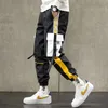 Herrbyxor harajuku jogger fritidsbyxor män hip hop streetwear last 2022 mode mens svart