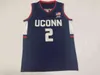 Custom College Basketball Connecticut UConn Huskies Jersey R.J. Cole Adama Sanogo Tyrese Martin Isaiah Whaley Tyler Polley Andre Jackson