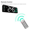 Wall Clocks Digital Clock With Remote Control LED Large Display Count Up & Down Timer For Home Power-Off Memory Function KitchenWall