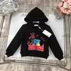 2022 가을 소년 후드 스웨터 브랜드 Deisgner Children Sweatshirts 꽃 인쇄 Highend 어린이 스웨트 셔츠 DR KNIT OMBRE SWEAT2236715