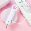 4 tipos USB Pet LED Laser-Cat Laser Toy Juguete interactivo Bright Animation Mouse Shadow cat Pointer Light Pen Juguetes recargables