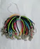 Handmade Cord Wire PU Leather Braided String Bracelets Adjustable Hand-woven Cord rope Bracelet Variety Colors for DIY Jewelry