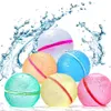 1 PCS Water Bomb Reusable Splash water polo toy Water Play Equipment Soft Rubber Balloons Pool Outdoor Beach Party Favors Fight Games Toys for Kids Adults