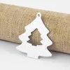 Подвесные ожерелья из алюминиевого сплава полость открытая сосна/рождественская елка с мульти блестка