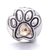 Köpeğin pençe şekli kristal çırpıda düğme toka takı bulguları rhinestone 18mm metal çıtçıt düğmeleri diy kolye bilezik mücevherleri