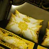 Печать Queen King Designer 100 Cotton 5pcs Sdizing Sets Skeven European Style Cover Cover Pillow Case Seak Seepted Comforter Covers набор