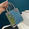 Tasarımcı Omuz Çantaları Kadın Gümüş Çantalar Lüks Mini Ayna Cüzdanlar Parlak Bagetler Rugan Zincir Hobos Moda Eyer Koltuk Altı Metalik Tote Çanta