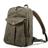 Backpack Retro Waterproof Oil Wax Canvas Unisex Computer Travel School Bag Outdoor Mountaineering Hiking BackpackBackpack