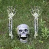 Anderes Event Partyzubehör 1Set Halloween Fake Skull Skeleton Human Hand für H 220823