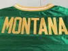 Herren 3 Joe Montana 1977 NCAA College-Football-Trikot, Notre Dame Fighting Irish-Trikots, genäht, grün, S-XXXL, Top-Qualität
