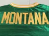 Мужские 3 Джо Монтана 1977 NCAA College Football Jersey Notre Dame Fighting Irish Jerseys Сшитые зеленые S-XXXL Высочайшее качество