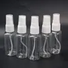 Bouteilles de rangement pots 5pcs beauté transparent parfum en plastique transparent bouteille de pulvérisation vide petit voyage avec fin 20 mlstorage