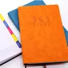 2023 Notebook Kalender Binder Weiche Lederabdeckung Notizbücher Budget 365 Tage Zeitplan Spirale Business Planer Arbeit Agenda Makaron Süßigkeiten Farbe Großhandel