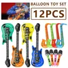 12 Stück aufblasbarer Gitarrenballon aus PVC für Kinder, Musikinstrument, Spielzeug, Mikrofon, Gitarre, Saxophon, Radio, Laute, Party-Requisiten, Geschenk 220713