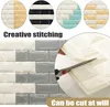 Autocollant mural 3D Imitation Brick Bedroom Home Decor Imperproofing Selfadhesive DIY FAPE POUR POUR LE SOIR TV SOIR Stickers 28X5526854