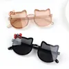 Elbru Bow Kitty Shape Children Solglasögon Ultraviolet Proof Eye Protection Baby Cat Eye Fashion Glasses 220705