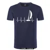 Voile T-Shirt voile dans un battement de coeur T-Shirt été graphique T-Shirt mignon 100 coton à manches courtes hommes T-Shirt 220509