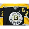 Thr Men Personnaliser CHL Oshawa Generals OHL 2 Bobby Orr Hockey Jersey Noir broderie Hockey Jersey ou personnalisé n'importe quel nom ou numéro rétro Jersey