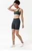 Hoge taille workout biker running yoga zachte stretch atletische zomershort met minizakken voor dames meisjes