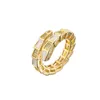 Personality Design a 4 colori smaltato a forma di serpente anello oro oro anelli regolabili in stile bohémien gioiello1945720