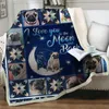 Couvertures Imprimer Chien De Bande Dessinée Doux Flanelle Couverture Épais Chaud En Peluche Jeter Pour Lits Canapé Maison Sommeil Serviette Pet Voyage Quilt CoverBlankets