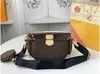 Borse donna Borsa donna Scatola originale Codice data Borsa pochette tracolla messenger croce corpo numero seriale tre in uno fiore louiseitys viutonitys borsa borsa