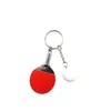 Creative Mini Table Tennis Racket Keychains Men Women Metal Sports Keychain Bag Pendant Small Gift Key Chain Accessories