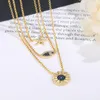 Pendant Necklaces Tropical Ocean Style Three Layer Necklace Fish Starfish Lady Lucky Eye Round Holiday Summer Beach Jewelry Zk30Pendant