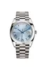 Mężczyźni Watch BP Factory Platinum 40 mm Day-Date Ice Blue Arabic Rzadka gra