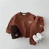 Vêtements Ensemble des vêtements pour enfants pour les nés automne hiver chauds Noël bébé garçons enfants pour les filles de tout-petit sport de survêtement 4YCLOTHING