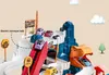 モデルハウスキットホールセール電気トイトラック大型マルチレイヤーシミュレーションビルディングブロック駐車場おもちゃの子供恐竜の鉄道カーパズルアドベンチャーボーイギフト
