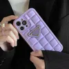 Groen Purple Cube Phone Case Designer voor Ipone 13 Pro Max 12 11 XS Max XR PHONECASE Men Women Women Mobile Telefoon beschermen Shell Hoge kwaliteit