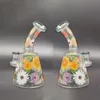 Personality creative smoking pipe with glass bowl mouthpiece can add water bong accessories