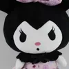 Novo modelo de varejo bichos de pelúcia 25 cm cinco tipos atacado brinquedos de pelúcia de desenho animado lindas bonecas Kuromi vendem como bolos quentes personalizados populares posição sentada venda