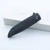 Smke Knives Rask Flipper складной нож Damascus Blade Blue Anodized Titanium Hande Drain