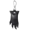 Genuine Leather Key Chains Rings Crocodile Paw Bag Decoration Car Keychains Holder Silver Metal Backpack Handbag Pendant Keyring Gifts Jewlery Charms Accessories