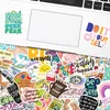50 stks Motiverende Quotes Zinnen Zinnen Stickers DIY Koelkast Laptop Bagage Skateboard Graffiti Joke Sticker