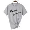 Kvinnors t-shirt gianni brev t shirt kvinnor streetwear 2022 sommar harajuku roliga kvinnliga toppar tee sexiga damer överdimensionerad lös t-shirt