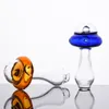 Newest design UFO glass tobacco dry herb pipe mini travel smoking hand spoon pipes