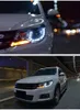 Style de voiture pour VW Tiguan 2007-2012 phare LED DRL antibrouillard clignotant feux de croisement et de route ange yeux lentille de projecteur