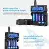 XTAR X4 Charge Charger Charger LCD شحن 3.7 فولت 18650 18750 26650 21700 18350