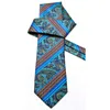 masculino amarrar listras Paisley e3 multicolor azul azul escuro escuro