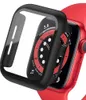 360 Full Body harde horlogekasten Scherm Gehard glas PC-bumperhoes voor Apple Watch Series 1 2 3 4 5 6 7 SE iWatch 45 mm 41 mm 44 mm 40 mm 42 mm 38 mm beschermhoes