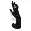 Mannequin Jewelry Packaging Display Hand Shaped Ring Stand Bracelet Holder Bangle Rack Rings Shelf Black Veet Female Drop Delivery 2021 Xa