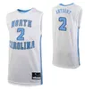 NCAA North Carolina Tar Heels Jerseys 2 Cole Anthony Jersey 5 Armando Bacot Leaky Black Brooks 25 Caleb Ellis Basketball Jerseys Mens Custom