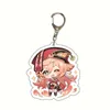 Keychains Anime Genshin Impact Lnazuma Keychain Hutao Xiao Ganyu Zhongli Car Kamisato Ayaka Kaedehara Kazuha Yoimiya Sayu Sara Key Ring Enek