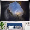 Naturalny jaskinia Karst Starry Sky Art Wall Dibet Universe Space Mgławica drukowana wiszące ręcznik plażowy mandala cienki koc J220804