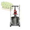 Manuell juice pressande maskin hem rostfritt stål juicer självbryggande druvvinpress maskin
